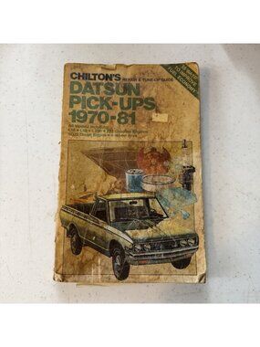 Vintage Datsun Pickup Chilton Repair Manual 1970-81 Acceptable Condition